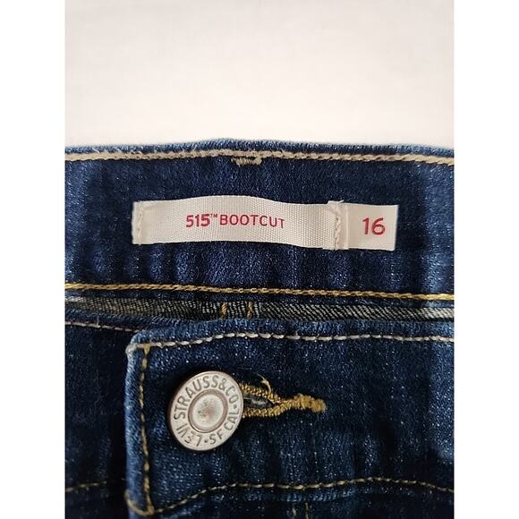 Levis Women's 505 Jeans Straight Size 16 Medium Wash Stretch Pants - Picture 3 of 11